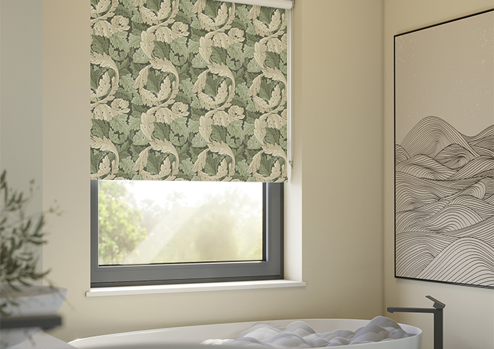 William Morris At Home Acanthus, Nettle - Roller Blind - Image 5